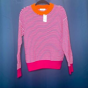Elodie Stripe Knit Sweater Size Small